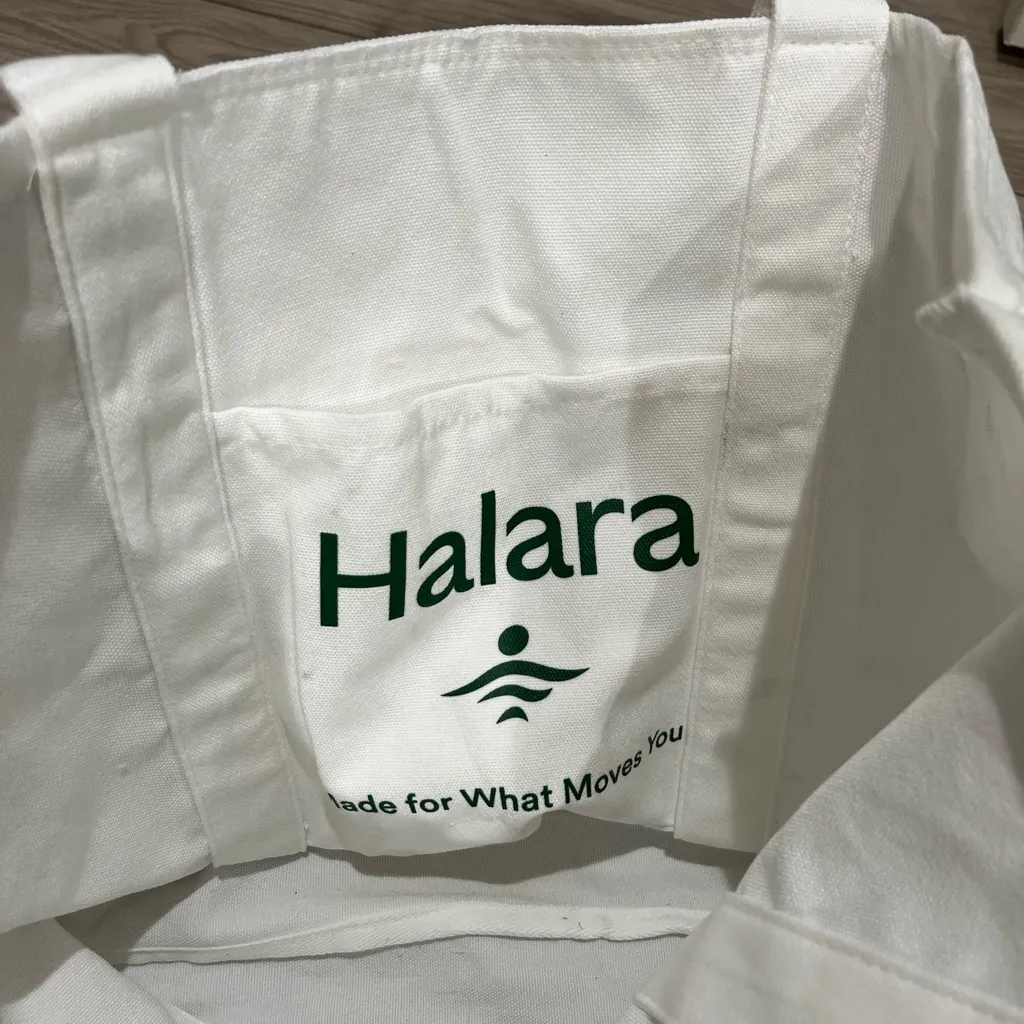 Halara Letter Print Casual Canvas Tote Bag - Image 5