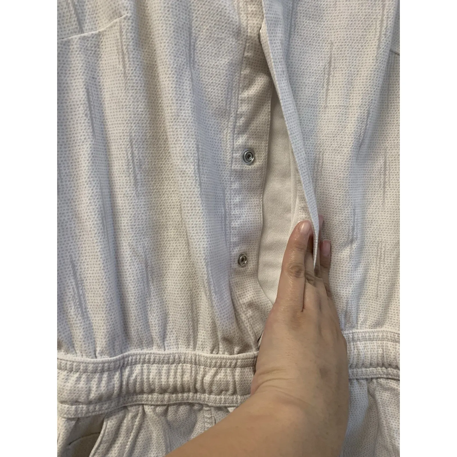 Athleta Women’s Romper Farallon Button Up White Stripes Size XXS - Image 7