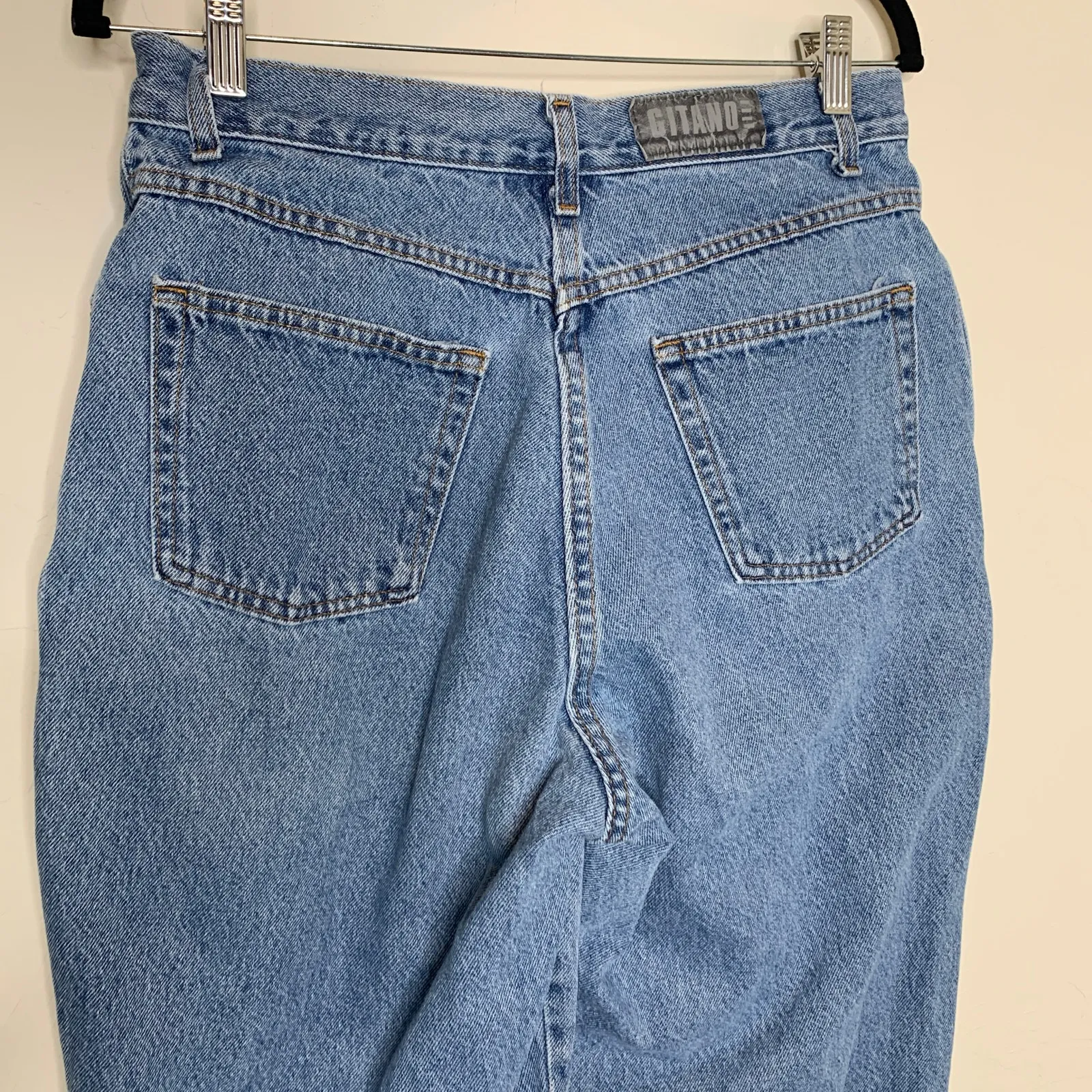 Gitano Vintage Jeans 33" Waist Light Wash 90s 16 Petite Blue Size 12 - Image 6