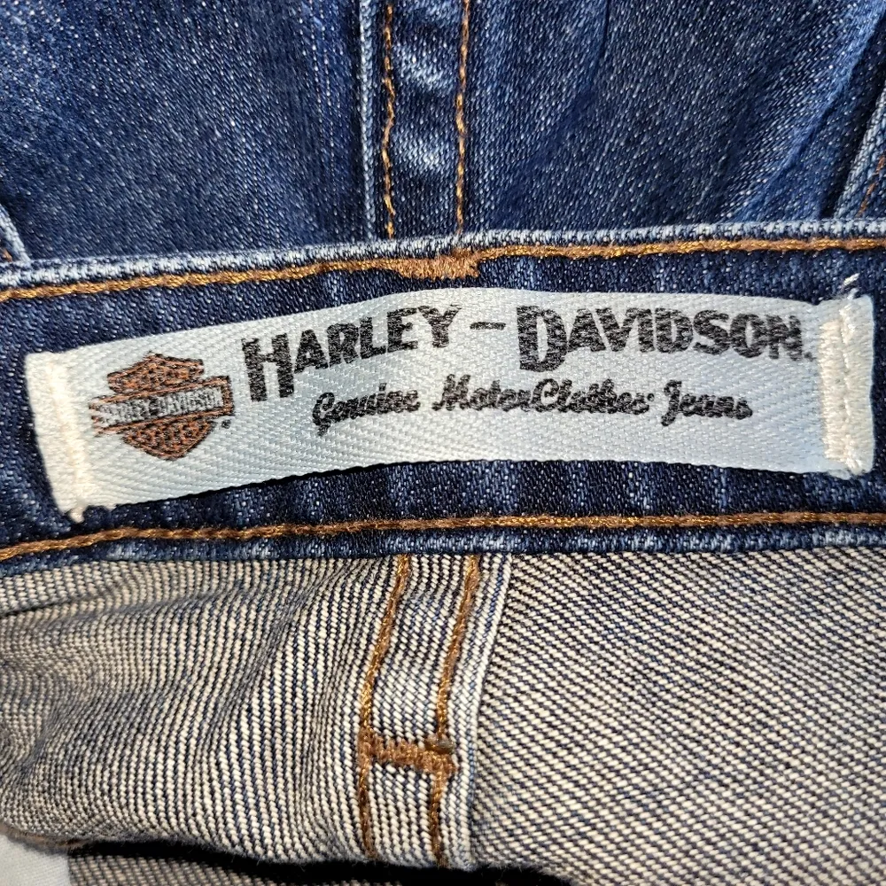 Vintage Harley Davidson Jeans Women's Size 4 Regular Blue - Image 10