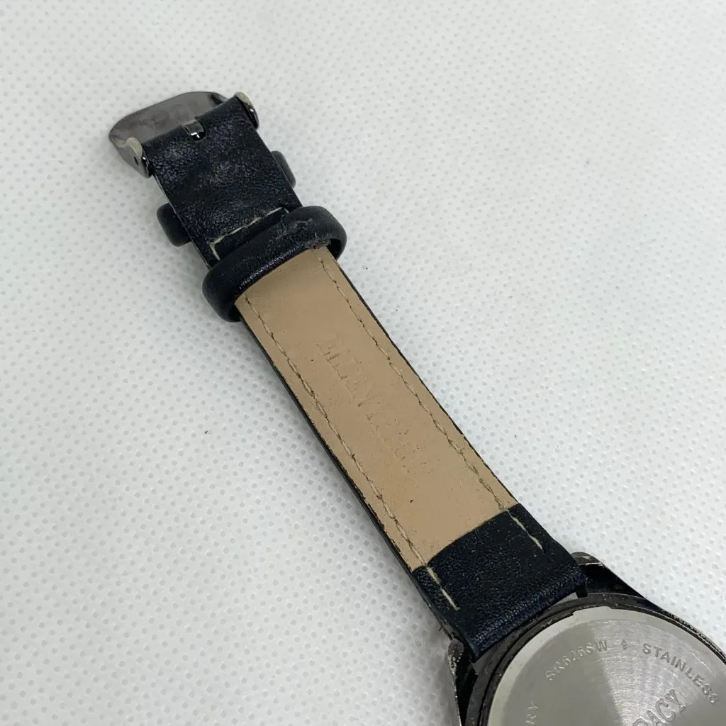 Ellen Tracy women watch black tone 35mm round case quartz analog running - Image 7