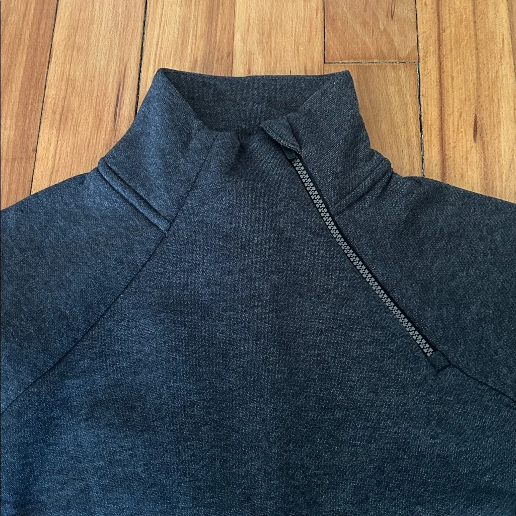 NWT Gray RBX Prime Ready To Roll Fleece Zip Mock Neck Pullover Size XS - Image 4