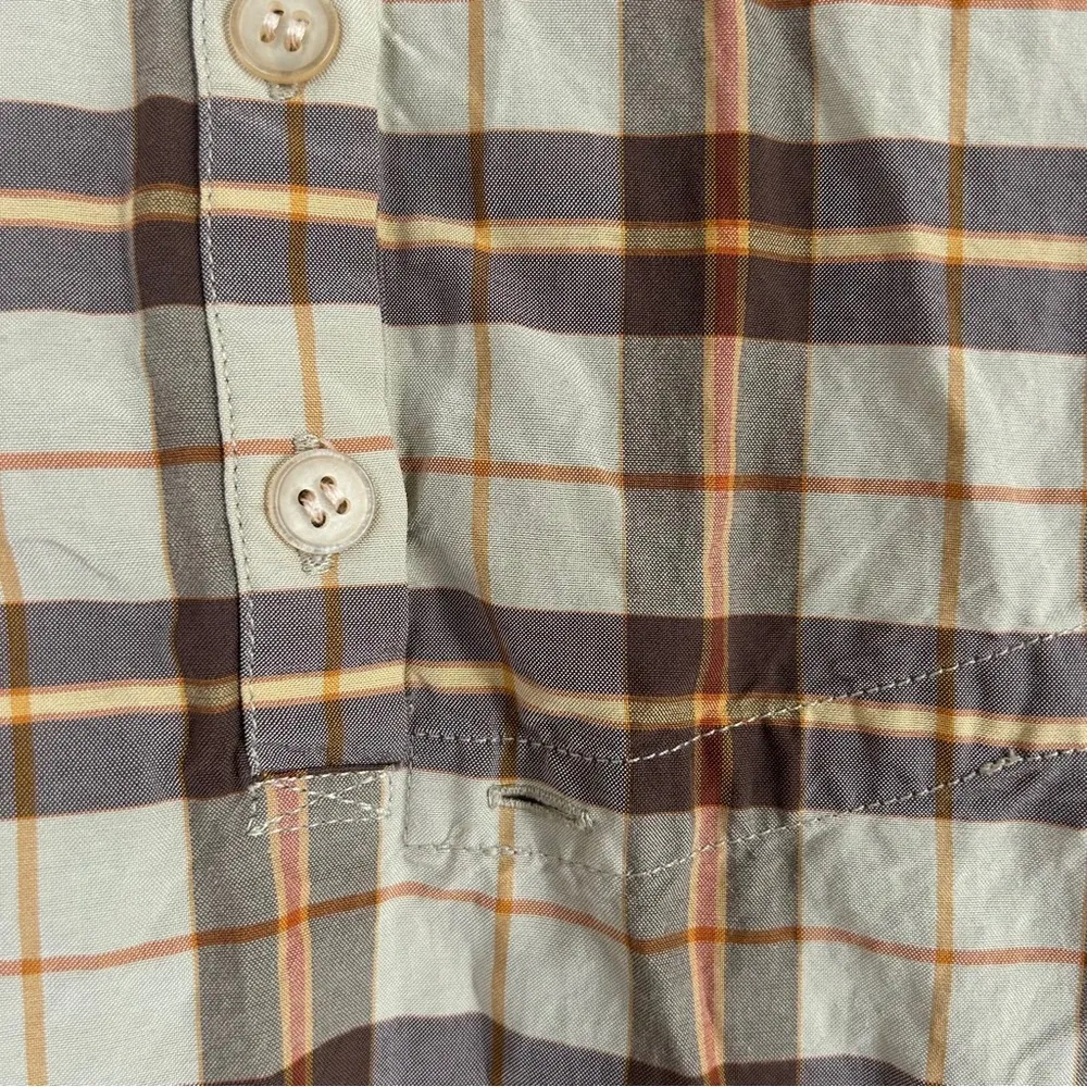 Philippe Adec Vintage Plaid Mini Dress Casual Brown Tan Small 90s Retro - Image 7