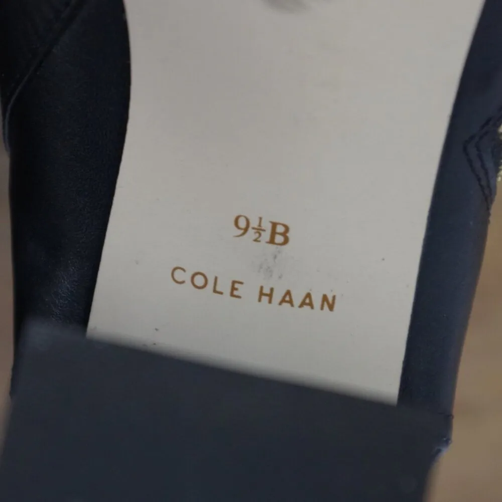 Cole Haan   Zula Chunky Heeled Side ZIp Open Toe Booties 9.5B - Image 4