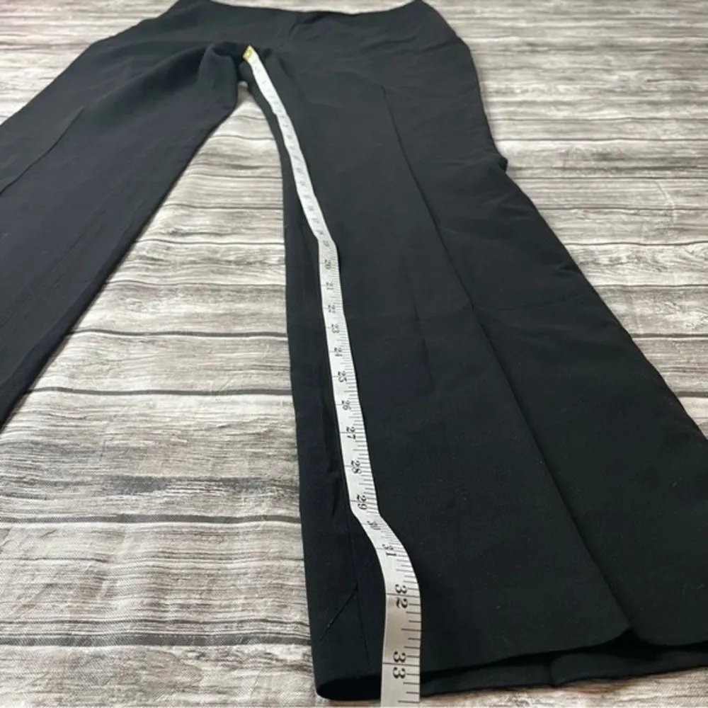 AKRIS Women Classic Black Wool Blend Dress Pants Slacks 12 Creased Hidden Zipper - Image 11