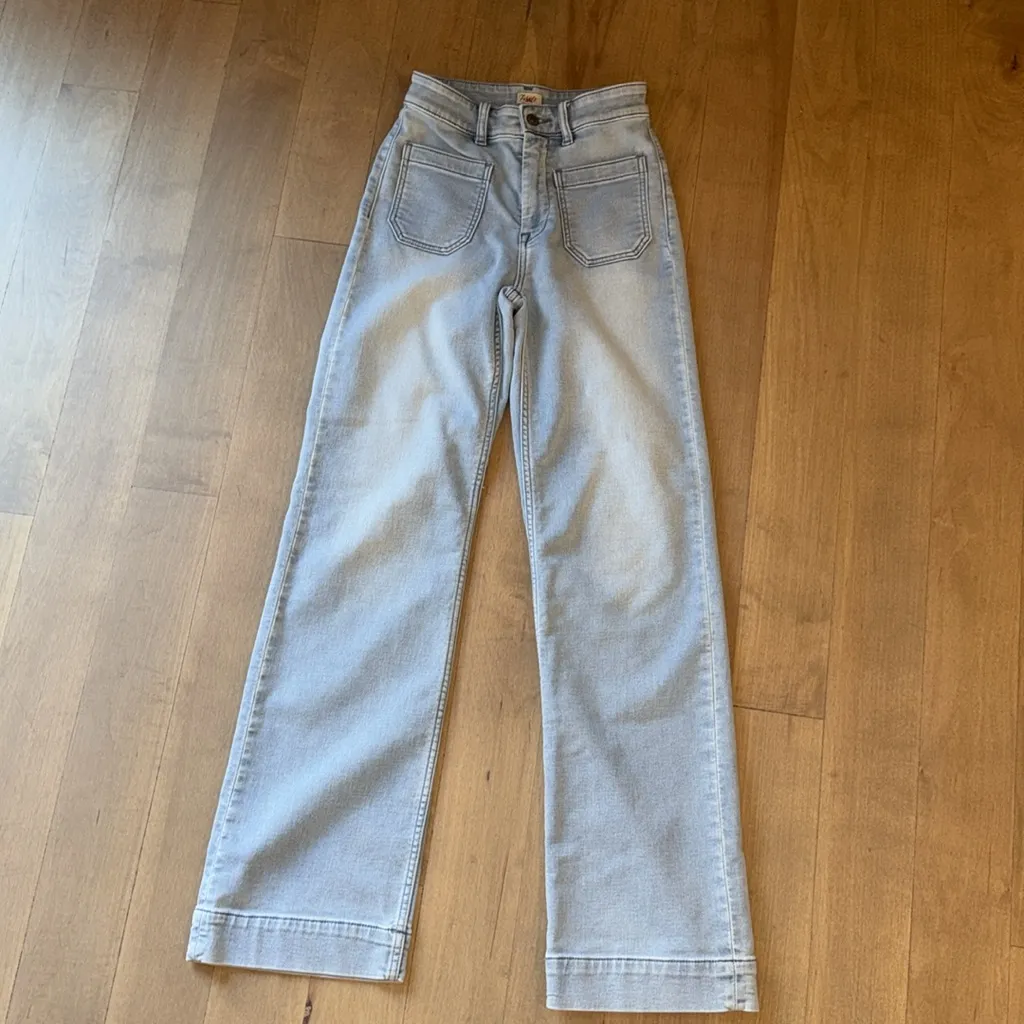 Faherty Stretch Terry Patch Pocket High rise Pant Jeans - Image 5