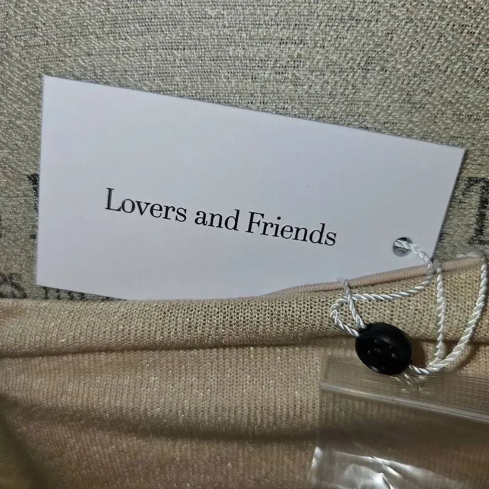 NWT Lovers + Friends Womens Tan Eden Midi Dress Small‎  NO BELT - Image 6