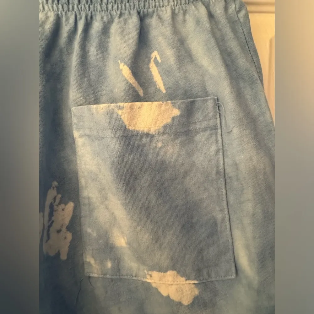 Sporty & Rich Blue Tie Dye Gym Shorts Size Small - Image 8