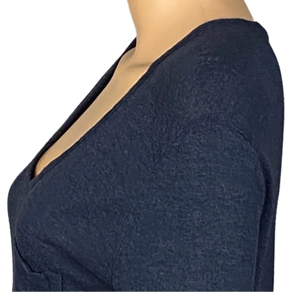 ALEXANDER WANG/REVOLVE dark blue heather, lightweight V - Image 6