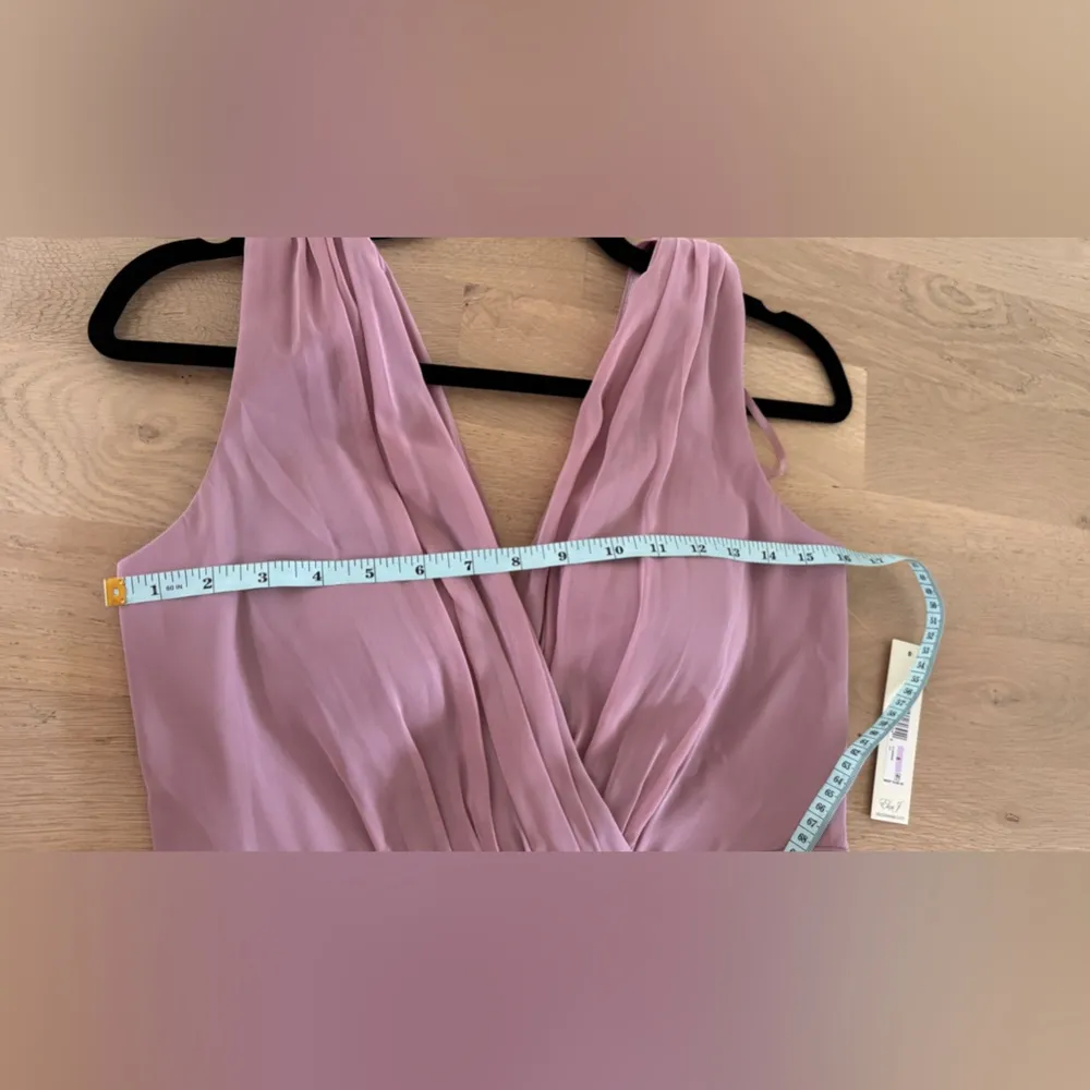 Eliza J Pleated Embellished High-Low Gown rose pink size 6 NWT - Image 10