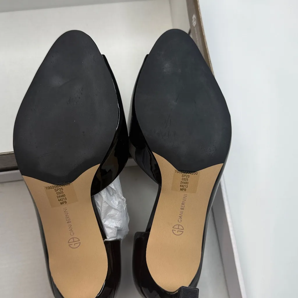 Giani Bernini Women's Valorr Peep Toe d'Orsay Leather Pumps- Size 5 - Image 11