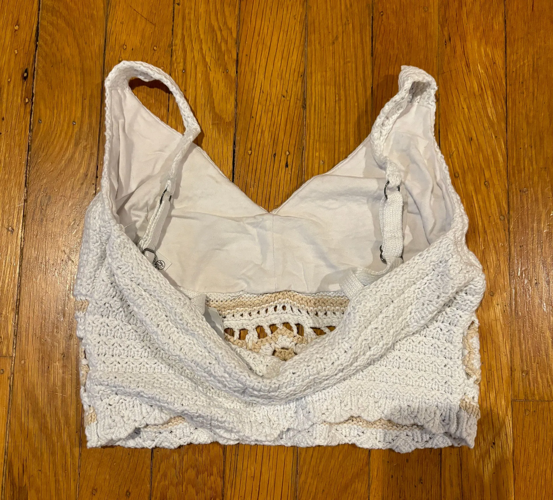 Floral Crochet Knit Tank Top - Image 2