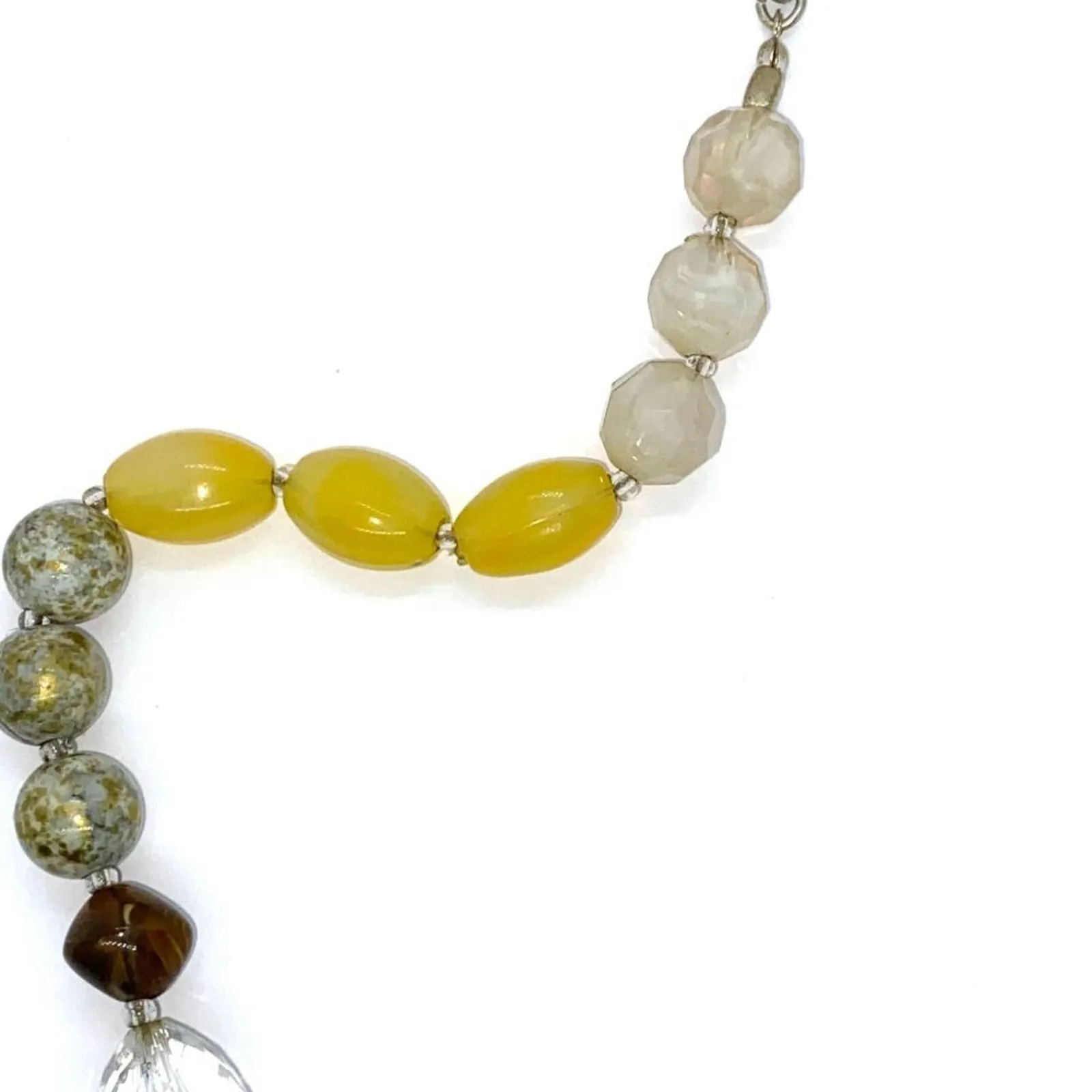 Multi-Color Earth Neutral Tone Beaded Necklace - Image 3