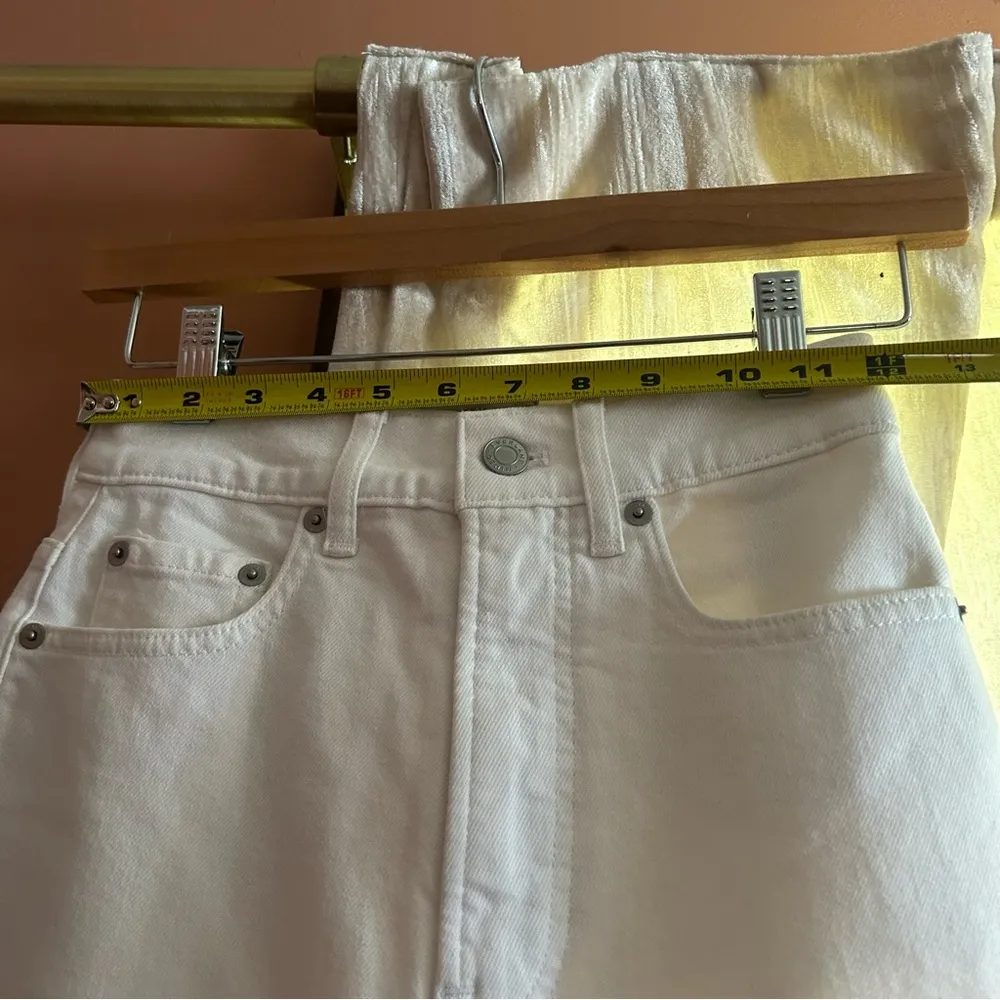 Everlane The Way High‎ Sailor Jean in Bright White Wide Leg Denim NEW Size 23R - Image 8