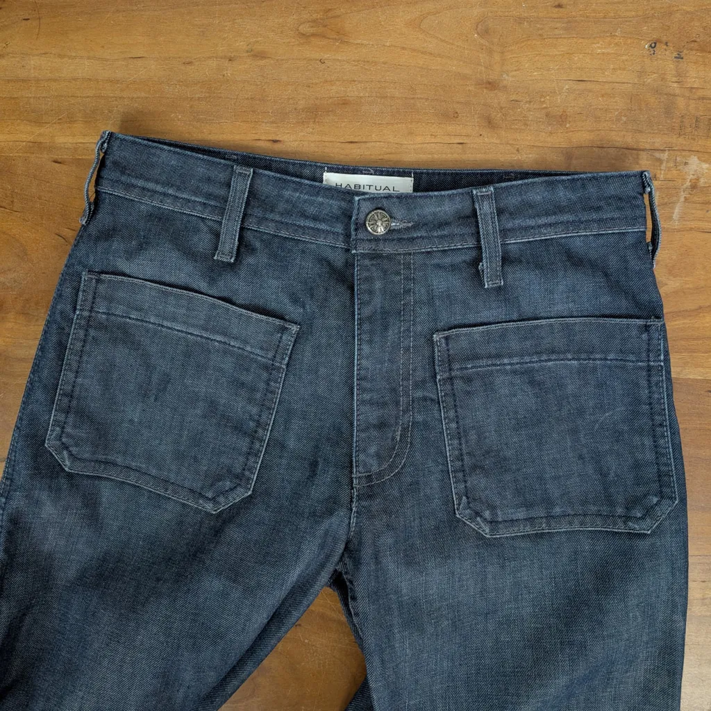 Habitual USA Made Nautical Style Bell Bottoms 28" - Image 7