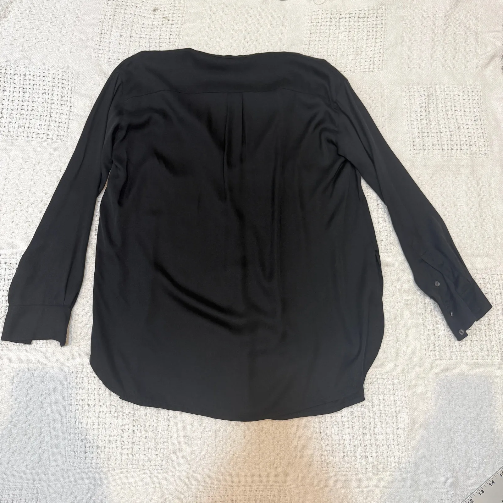 Vince small silk side split curve hem blouse tunic top TLS2 2787 - Image 10