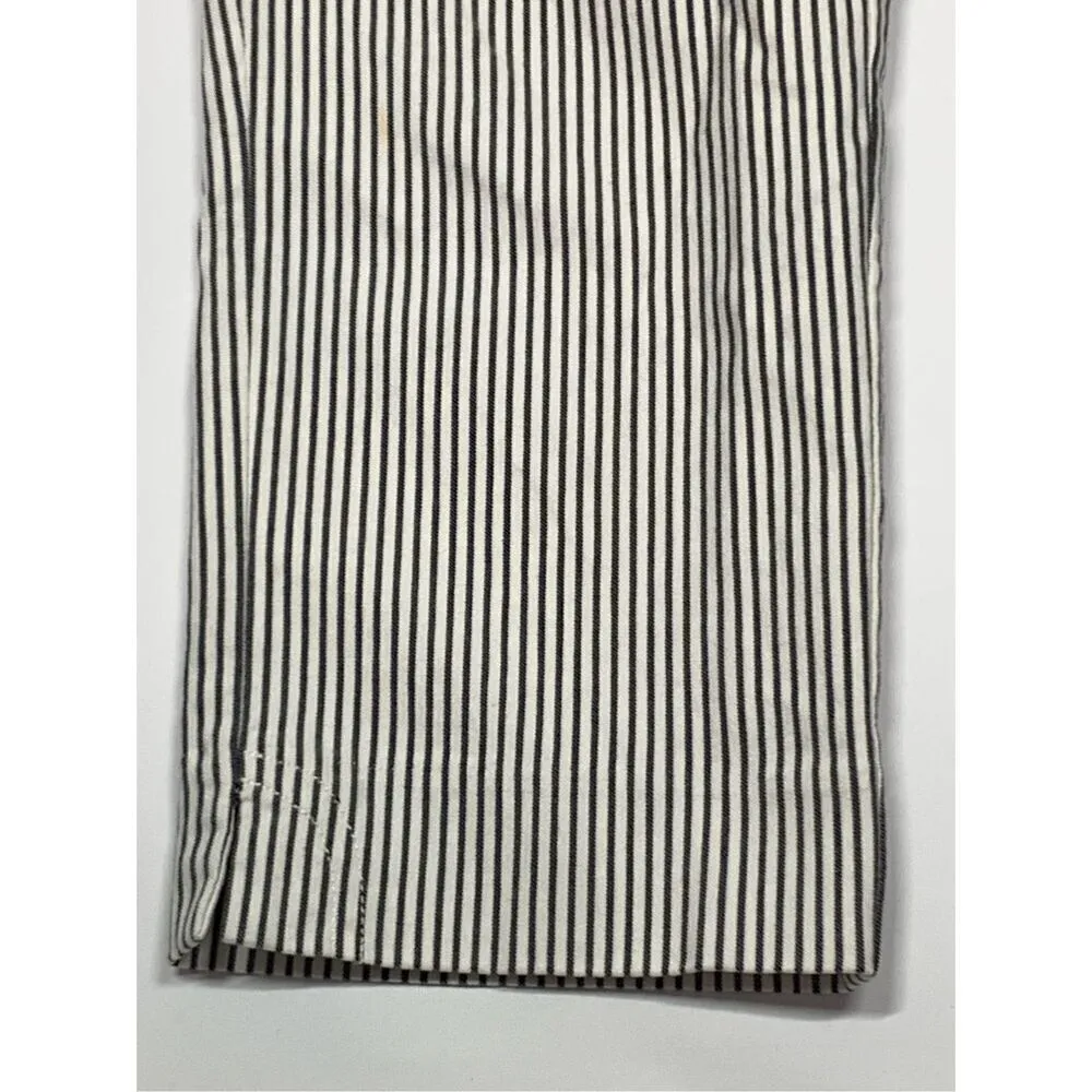 Anne Klein cropped pull on stripe pant size 12 - Image 5
