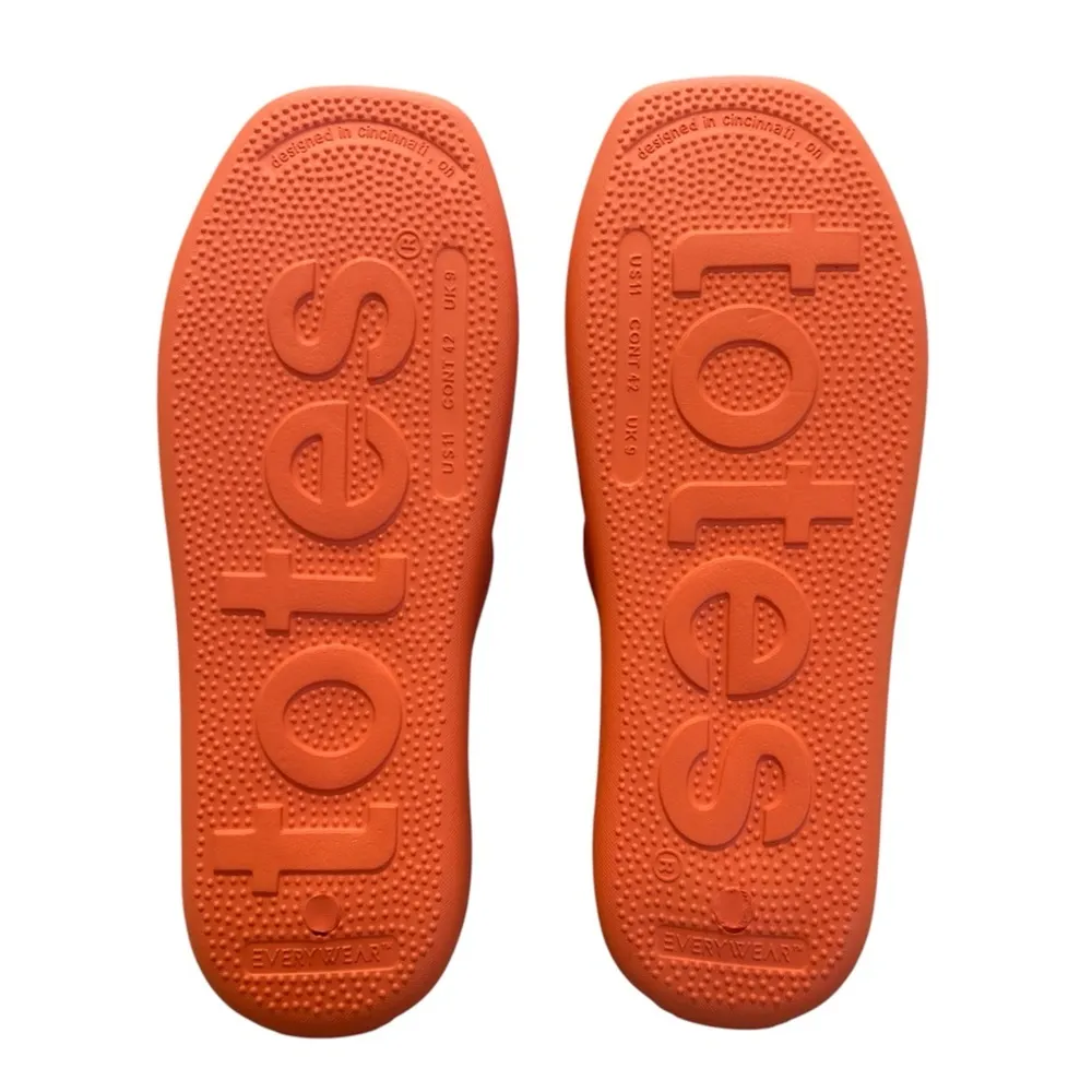 Women’s Totes Flip Flop Shoes Size 11 NWT Color TigerLily - Image 3