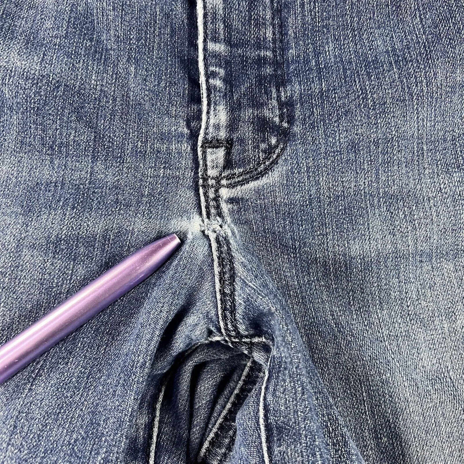 Athleta Jeans Womens 2 Sculptek‎ Skinny Low Rise Dark Wash Denim Pants Boho Chic - Image 4