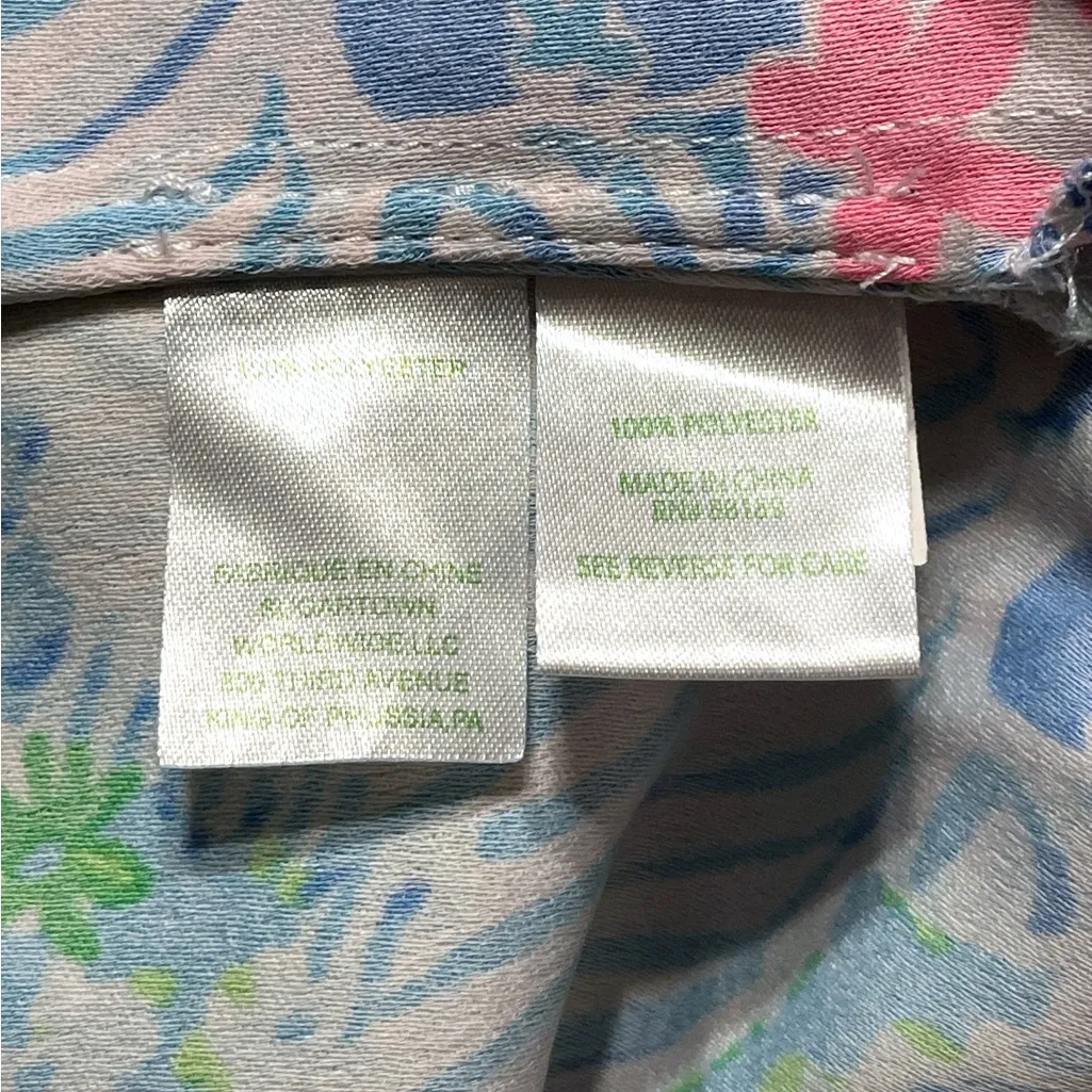 Lilly Pulitzer Donna Floral Cheek To Cheek Tunic Top - Image 6