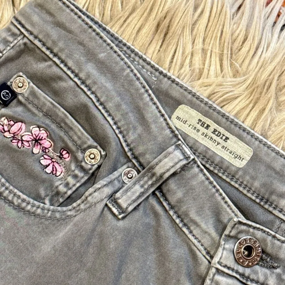 AG Adriano Goldschmied The Edie mid rise skinny straight pants size 29 - Image 2