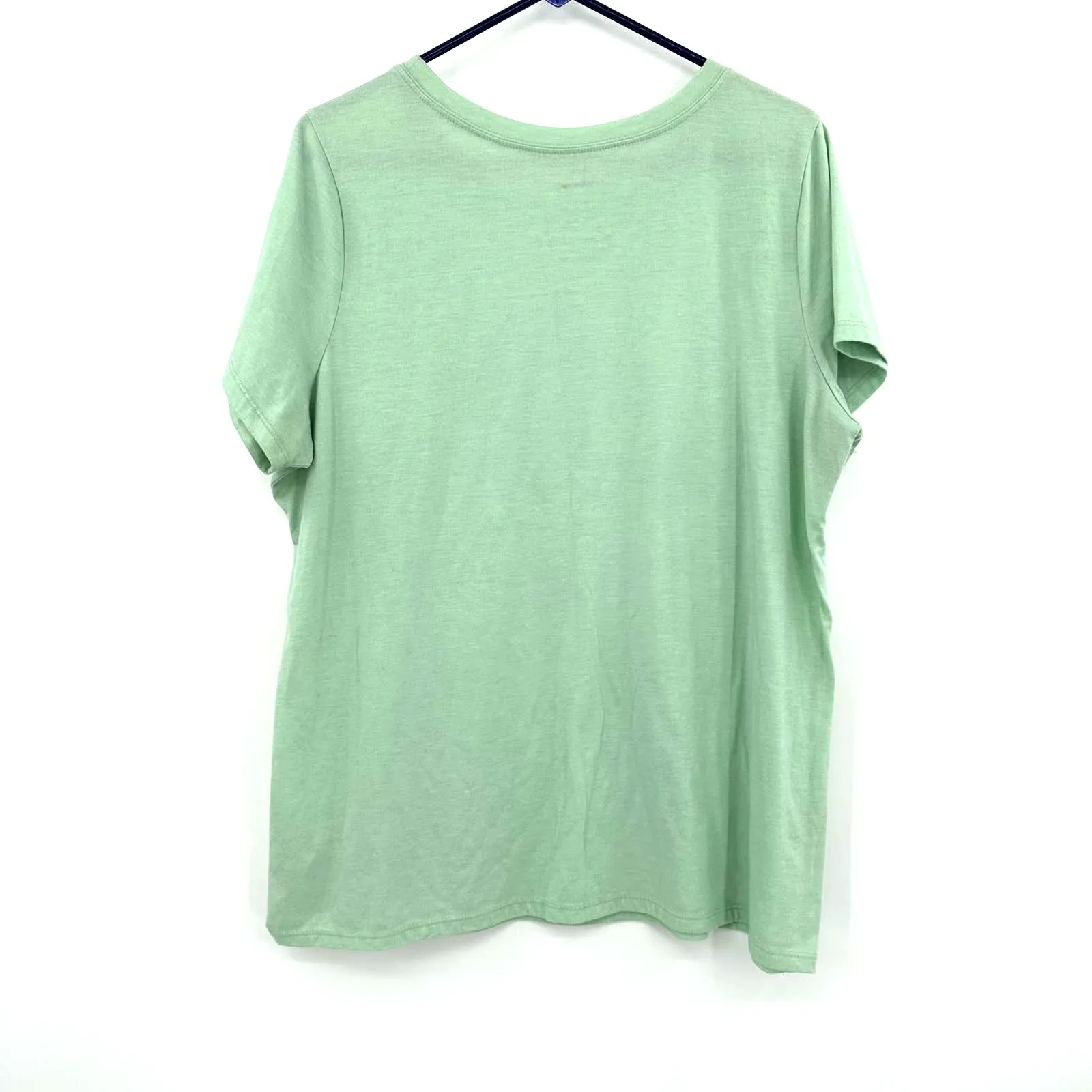 Torrid size 2 2XL green short‎ sleeve t-shirt tee shirt top blouse cotton blend - Image 2