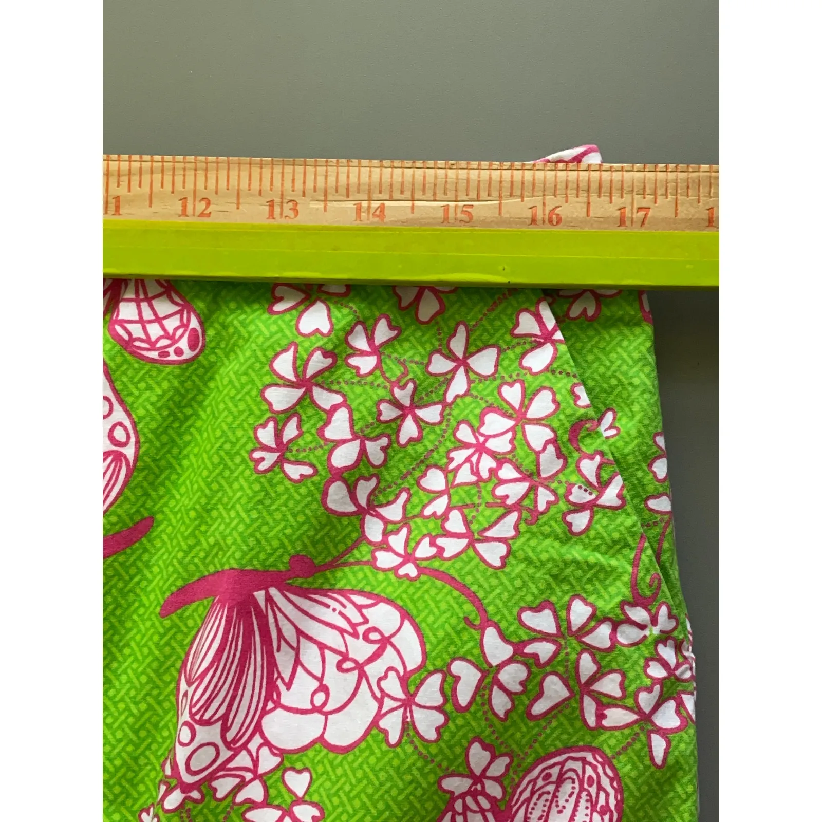 LILLY PULITZER GRASSHOPPER GREEN PINK KARLO DREAMWEAVER SKIRT SIZE 10   8 OZ - Image 7
