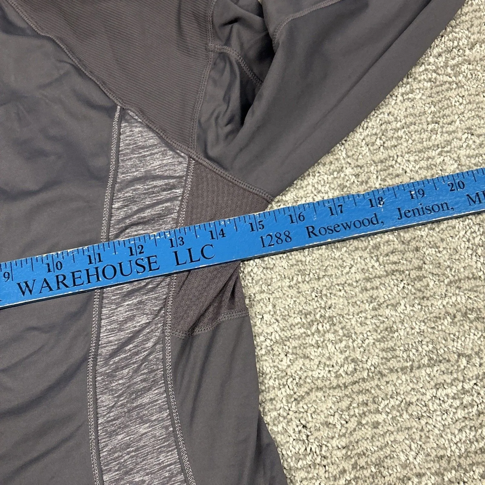 Lululemon Run For Your Life Top Womens 6 Gray Purple Cross Train Pullover Hooded - Image 10