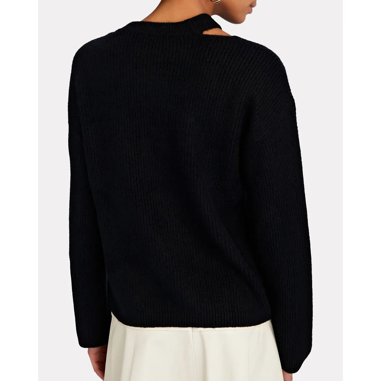 Rails Alexi Cut-Out Rib Knit‎ Sweater Size Large - Image 3