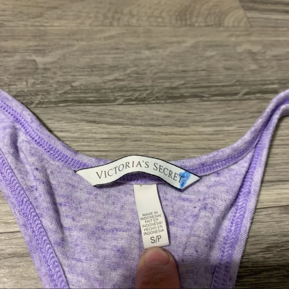 Victoria’s Secret Lavender Angels Tank Top; Small Women’s - Image 2