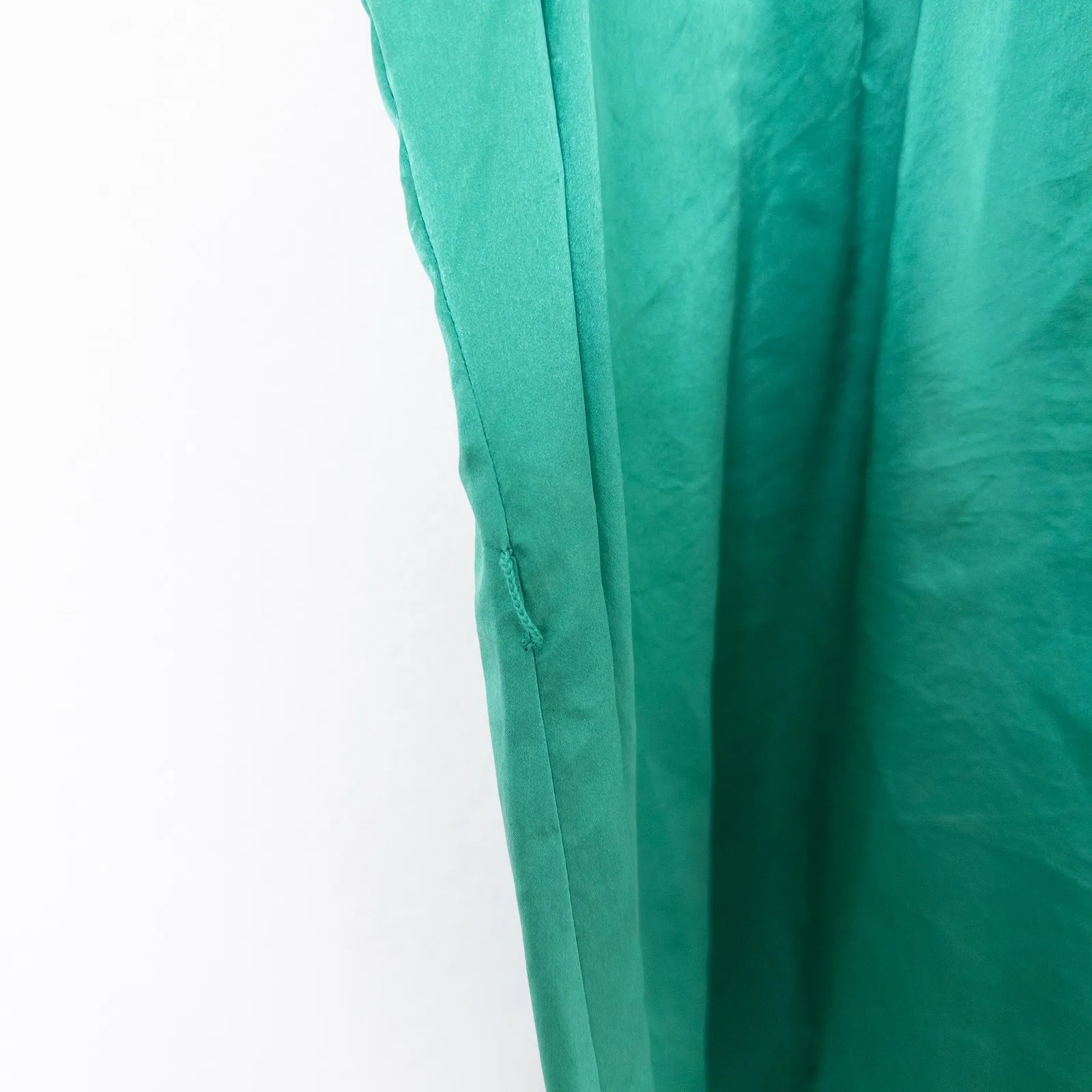 Y2K French Connection‎ Womens Silk Cami Top Size 0 Green Strappy Luxe Summer - Image 5