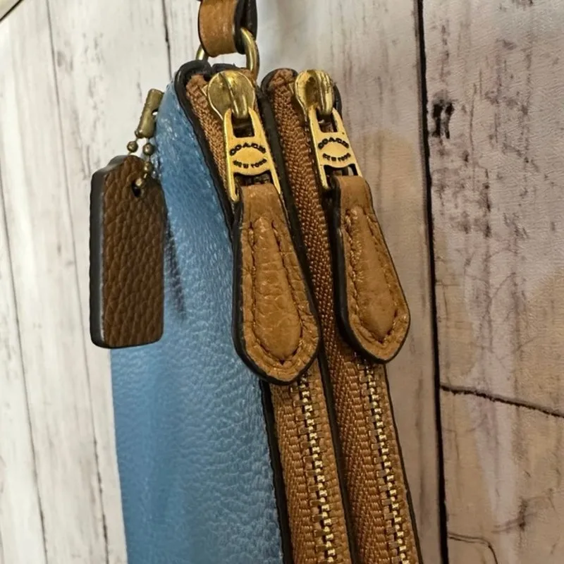 Coach Double Zip Wallet In Colorblock - Image 4