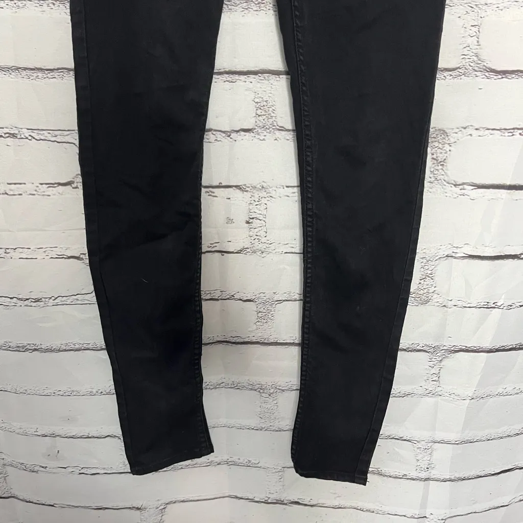 H&M Divided High Rise Black Skinny Jeans Women’s 6 Modern Flex Denim Stretch - Image 4