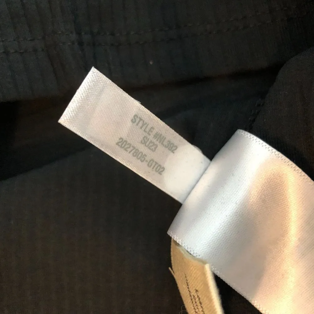 Madewell Womens One-Shoulder Crop Tank in Sleekhold Black Ribbed S - Image 7