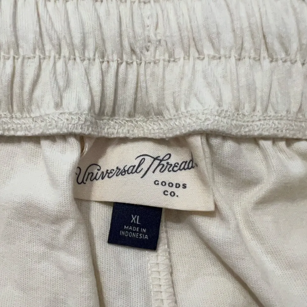 Universal Thread 100% Cotton Ivory Pull On Sweatpants Loungewear Women's XL - Image 10