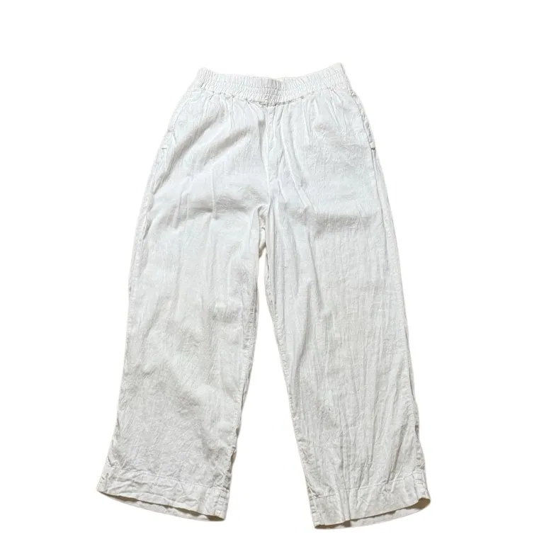 Universal Standard Iris Linen Easy Pull-On Pants
White 2XS - Image 3
