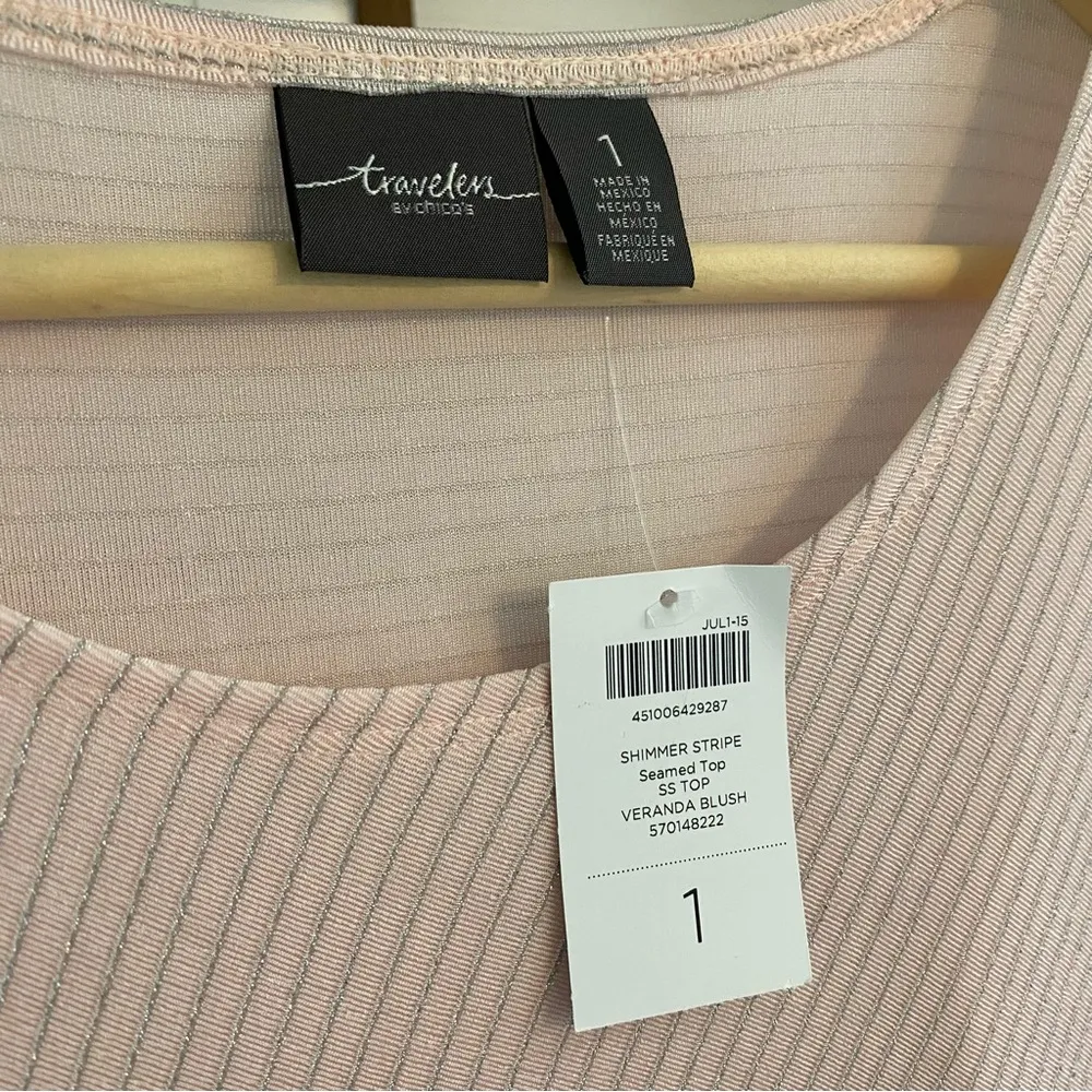 • Chico’s asymmetrical sparkle top NWT • - Image 2