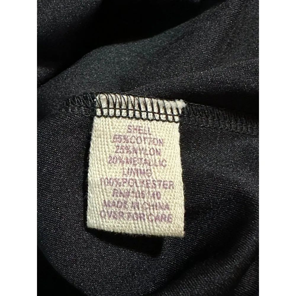 Altered State Ladies Flowy Sleeve Black Cotton, Nylon Sleek Dress Size Medium - Image 7