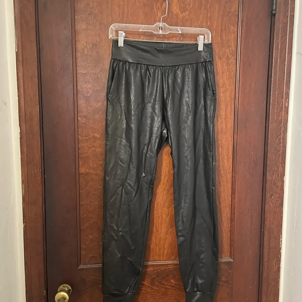 Commando Faux Leather Joggers size S - Image 2