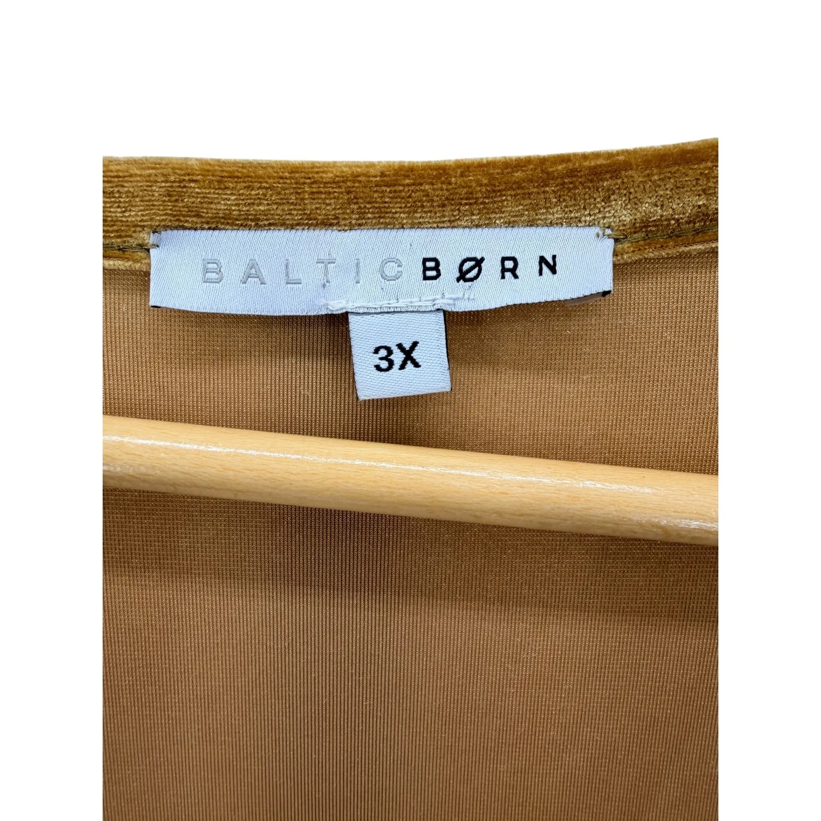 Baltic Born Artemis Velvet Maxi Dress Dark Gold Tiered Boho 3X Fairy Flowy Plus - Image 4