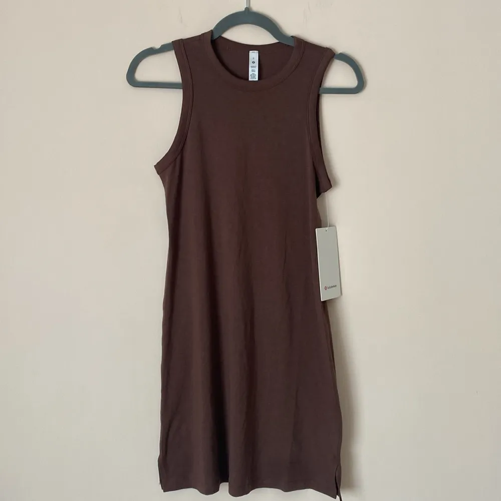 Lululemon  classic fit cotton blend dress Java brown 0 NWT - Image 3