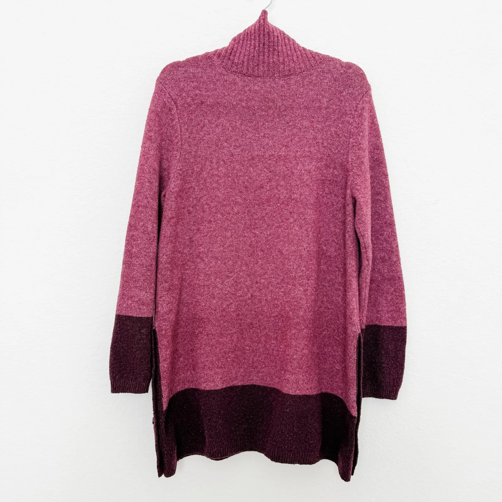 Soft‎ Surroundings Womens Sweater Size M Pink Seastar Colorblock Cozy Oversized - Image 6