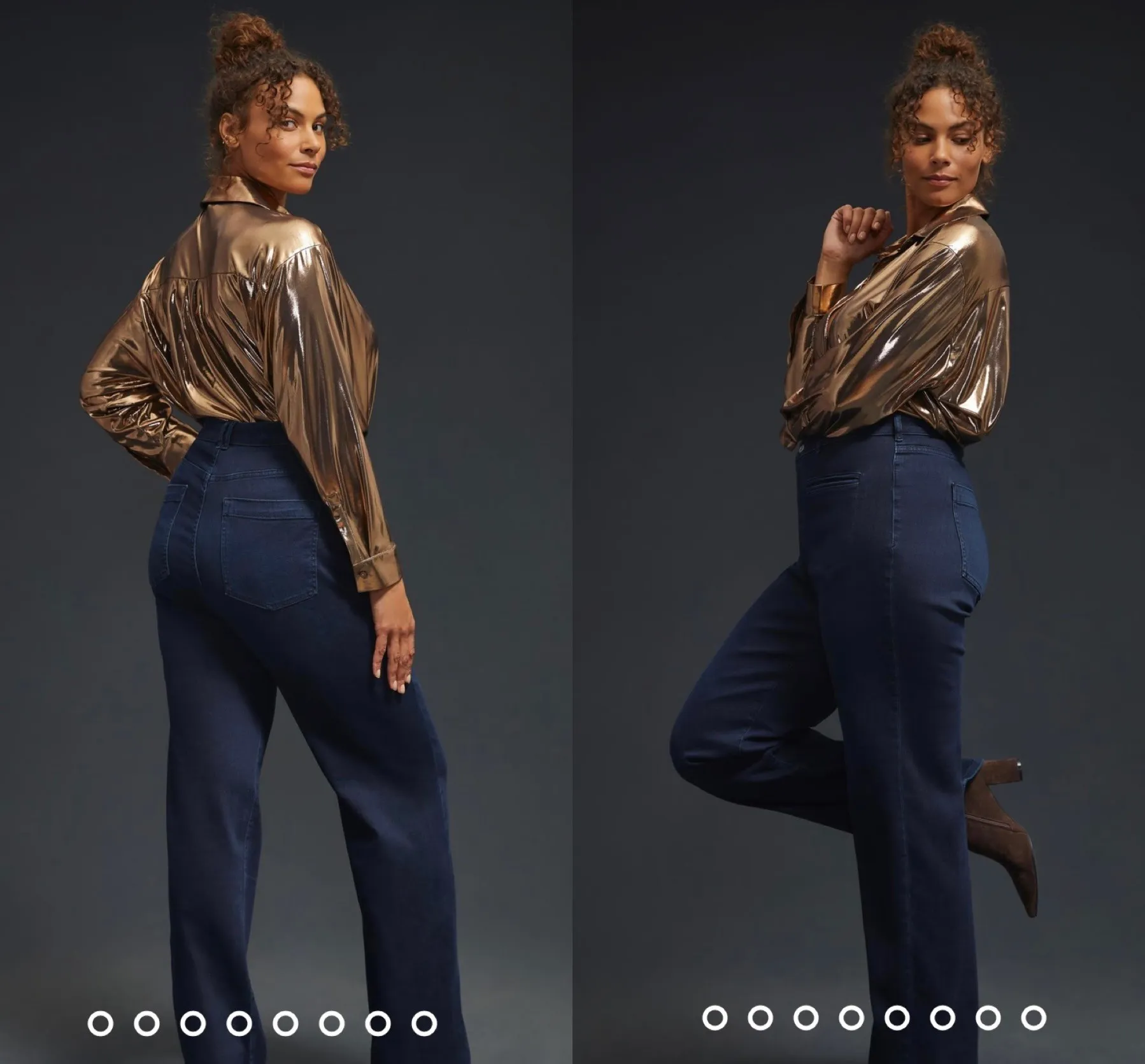 Anthropologie NWT $148  x Pilcro Mid-Rise Denim Slim Puddle Bootcut Jeans 24 - Image 2