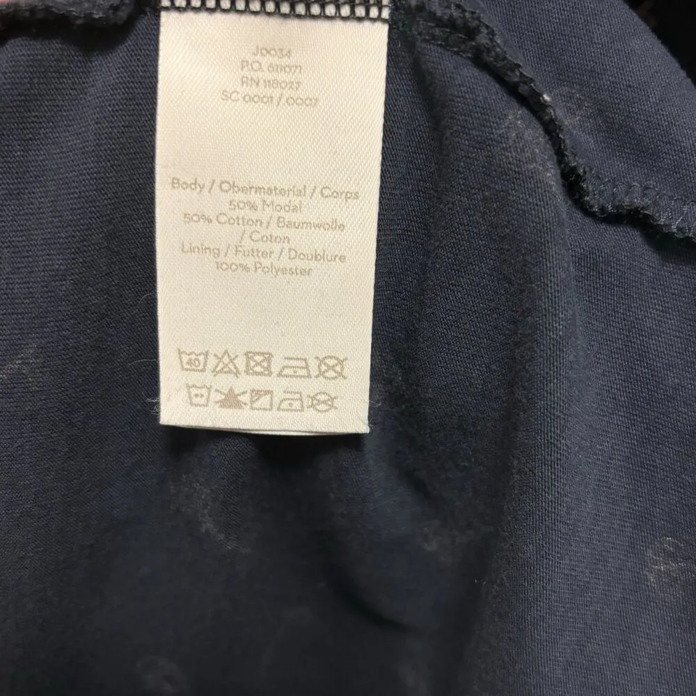 Boden Womens Mabel Long Sleeve Navy Dress With Lock And Key Print Size 8 Blue - Image 8