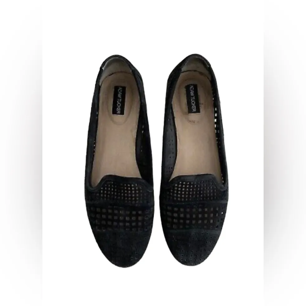 Suede Perforated Loafers / Flats. - Image 2