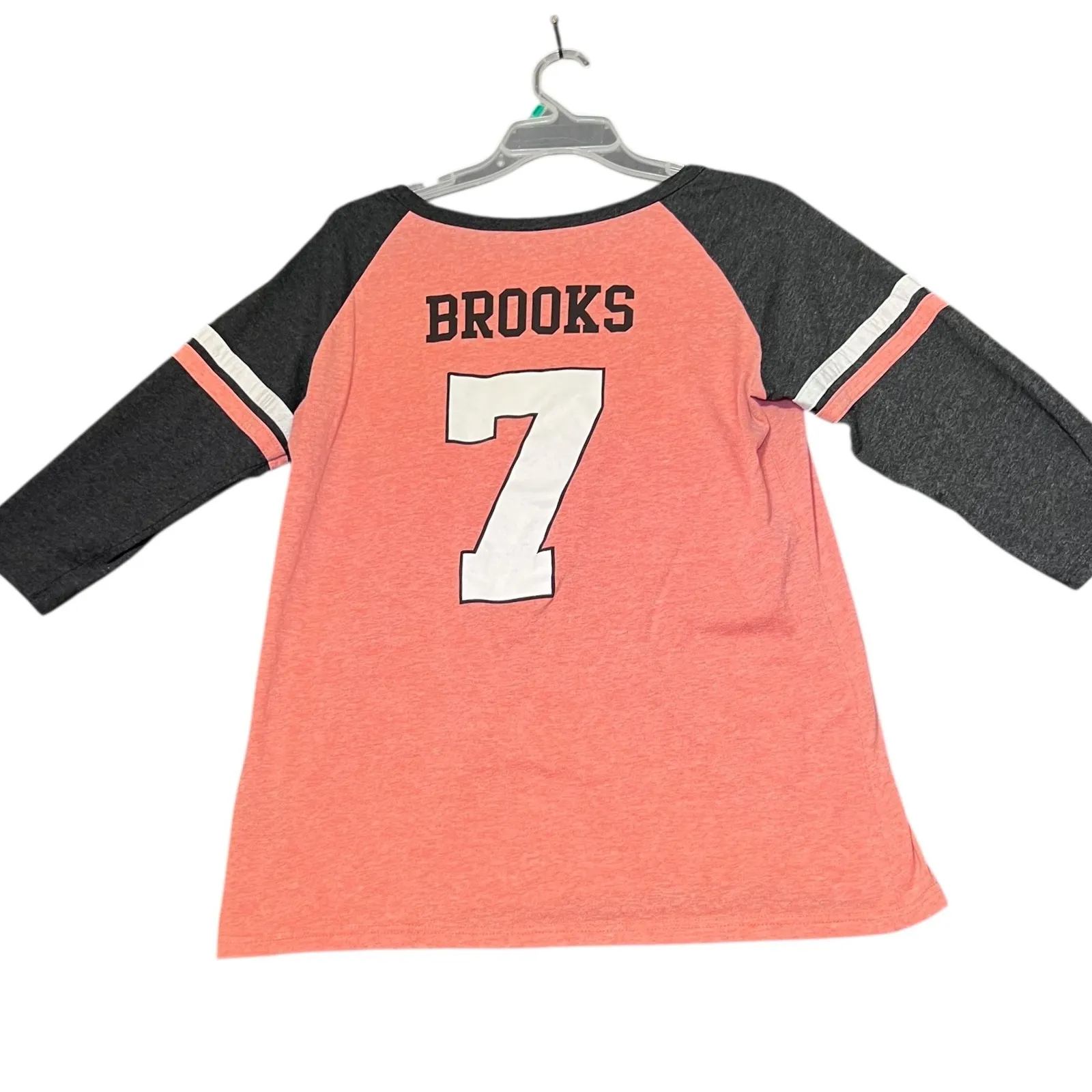 Garth Brooks World Tour Baseball Raglan Tunic Shirt Womens 2X Coral Country 7 Pink Size XXL - Image 3