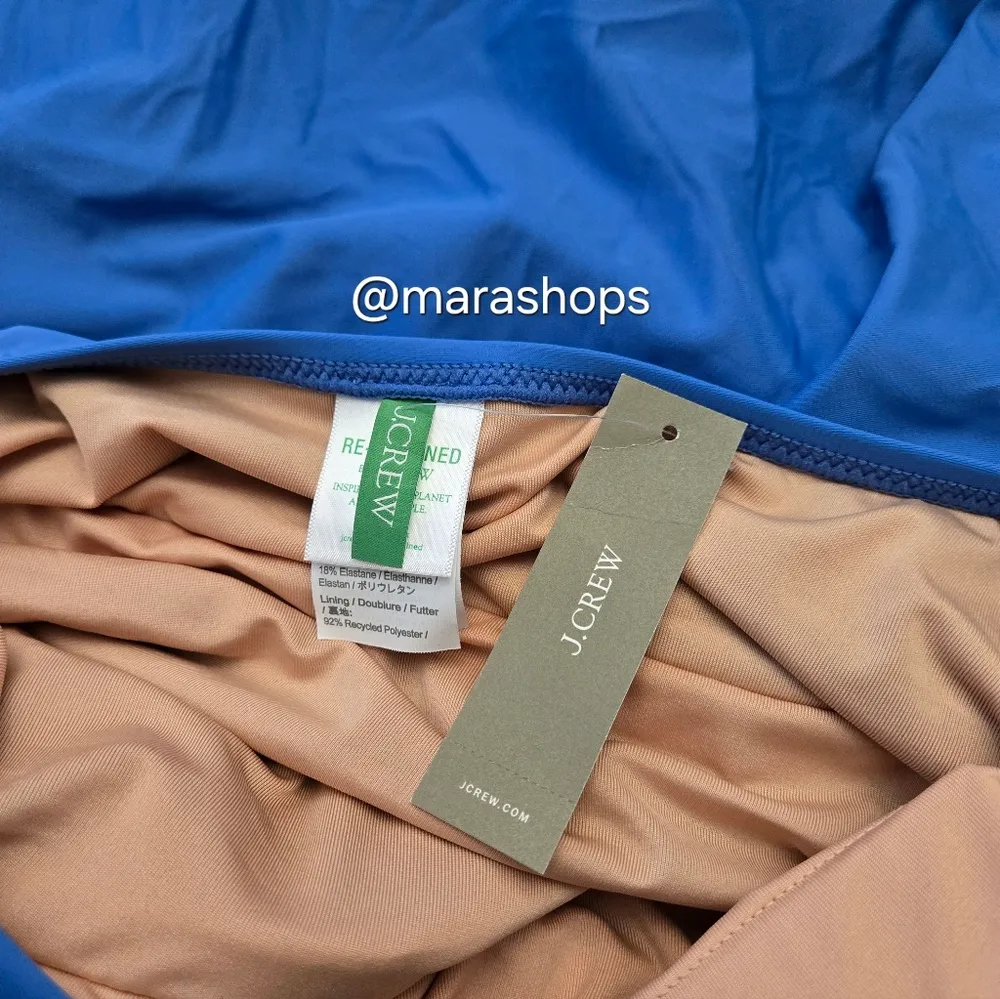 J.Crew Halter Blue Wrap Swim Dress BC122 - Image 8