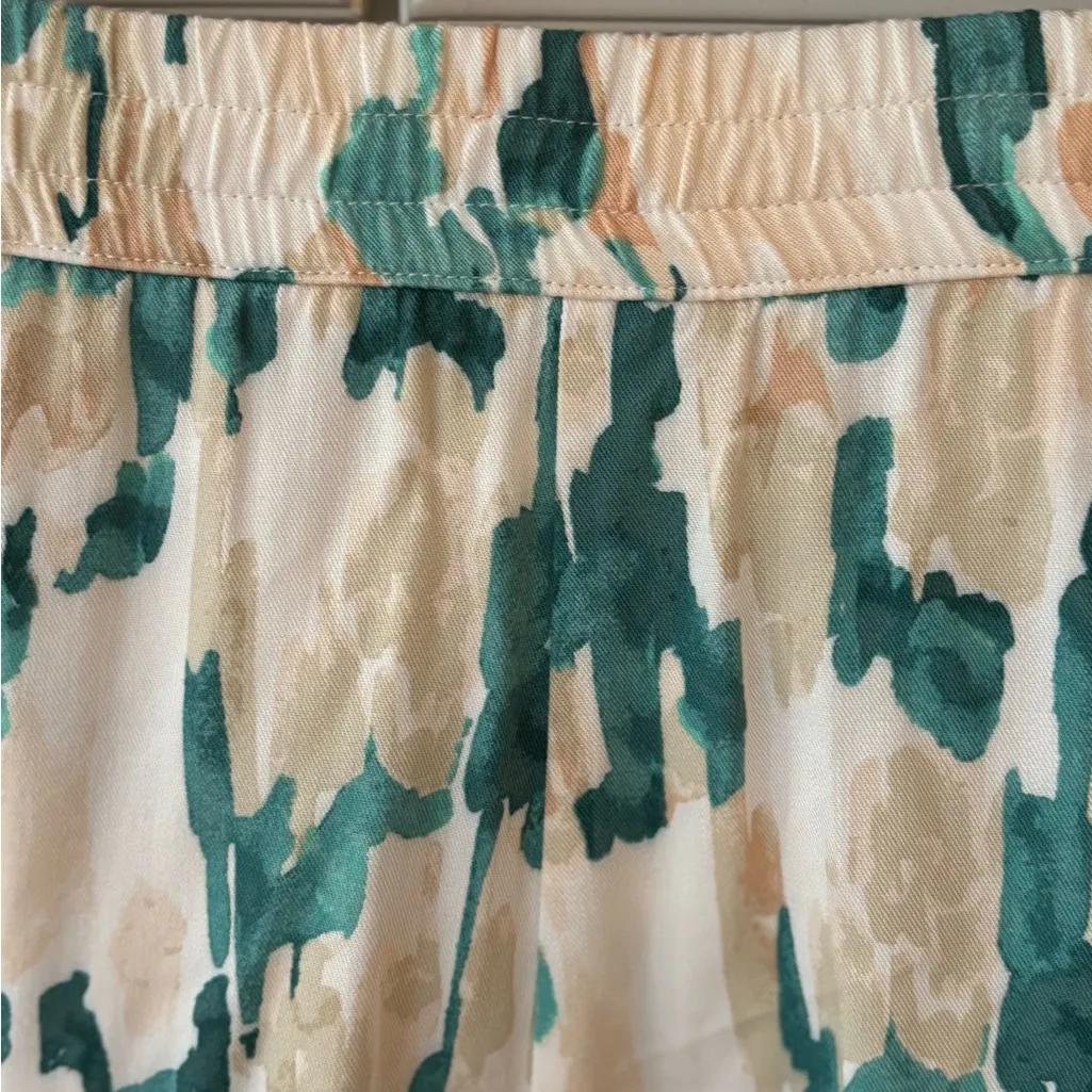 Anthropologie MAEVE black and white white polka dot cropped wide leg pants.‎ - Image 6