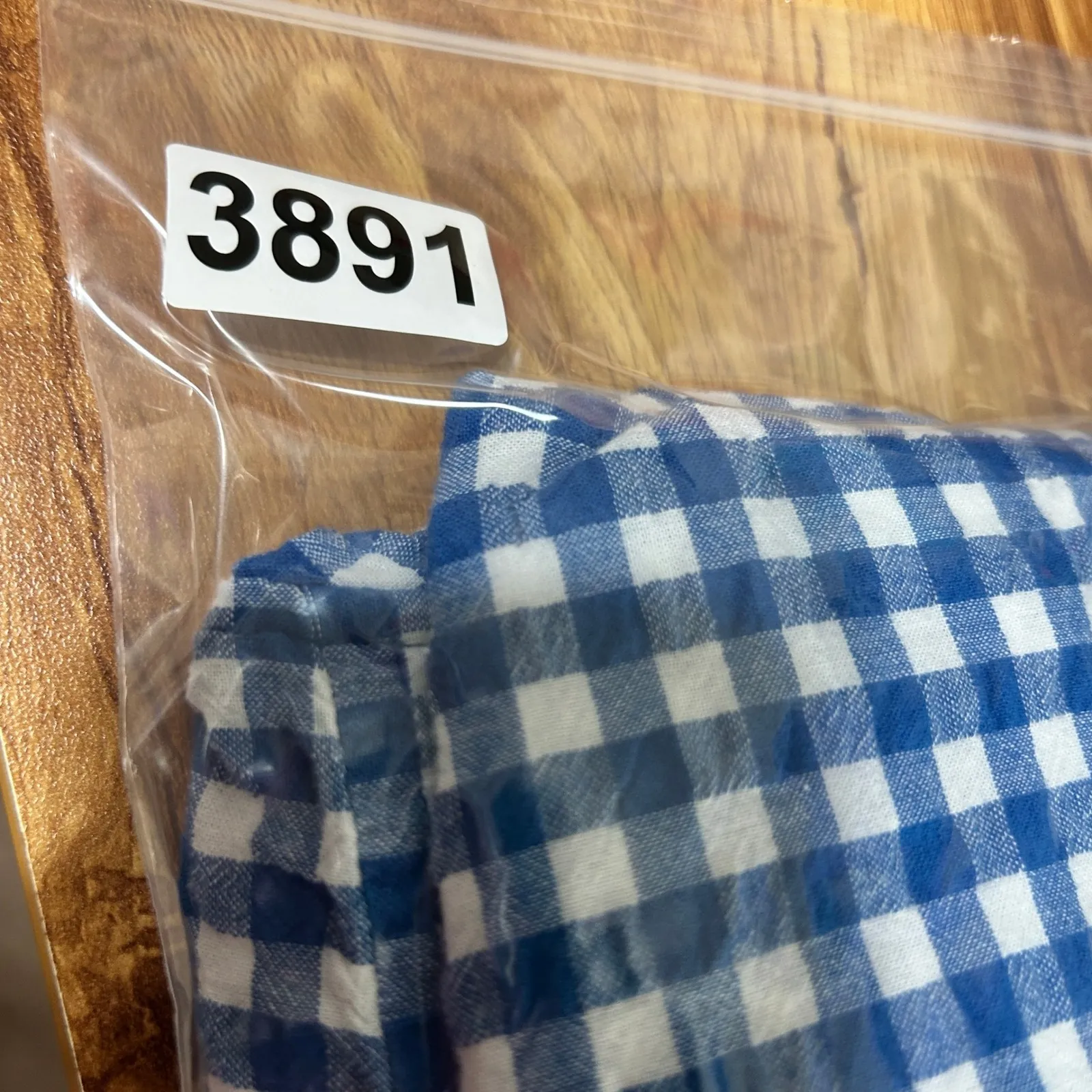 Woman Within Women Seersucker Button Top 3X Blue Gingham Cottagecore Cotton - Image 8