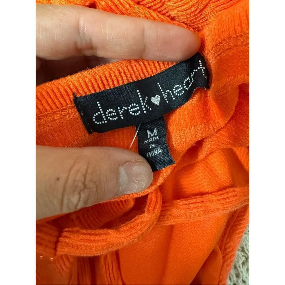 Derek heart orange blouse tank top - Image 5